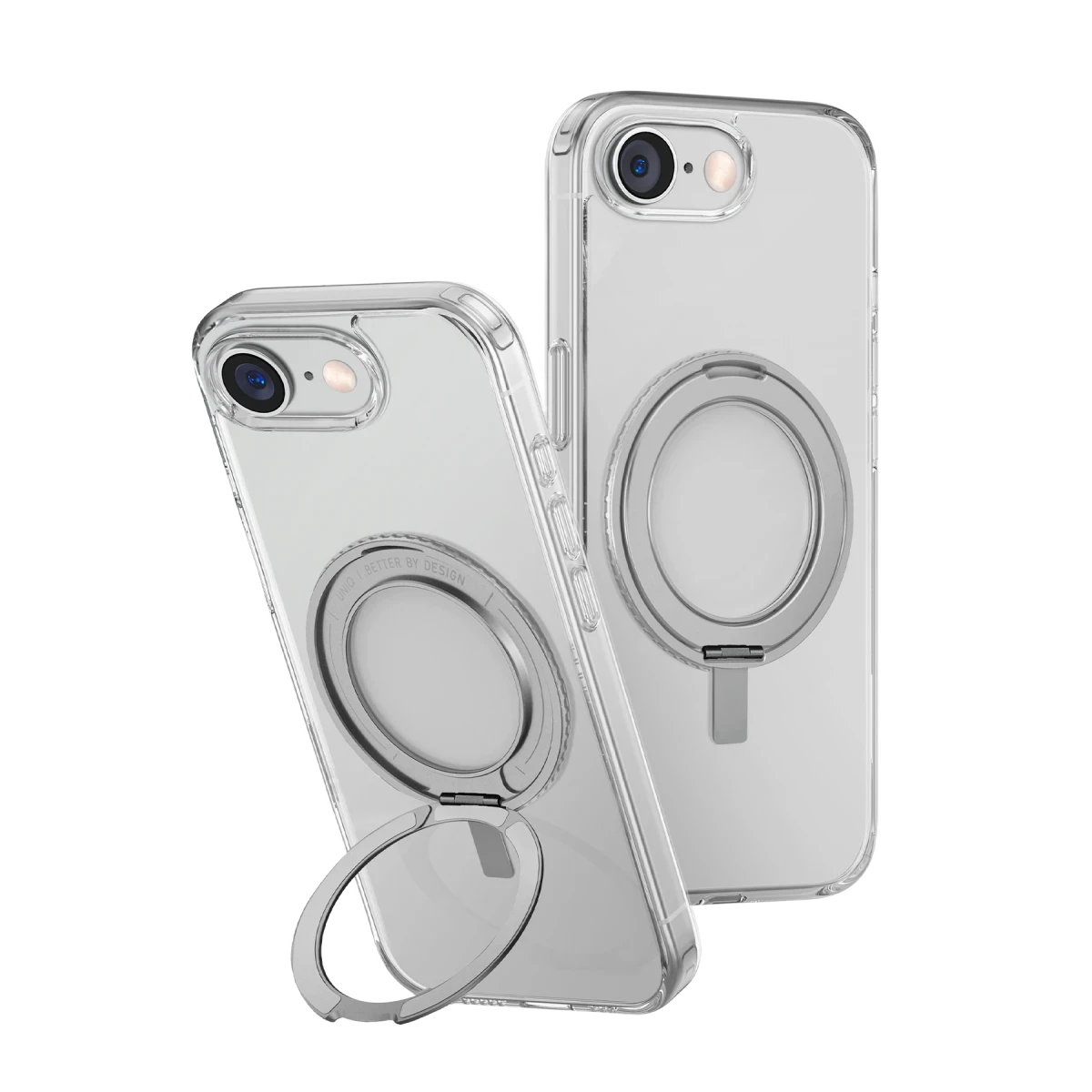 Uniq Apple iPhone 16E Swivix Rotating Kickstand Kapak - Şeffaf